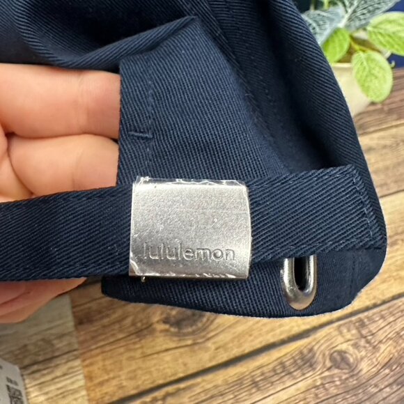 Lululemon Classic Ball Cap Adjustable "Meet You Courtside" NWT S/M (TRNV/WHT) - Picture 7 of 13